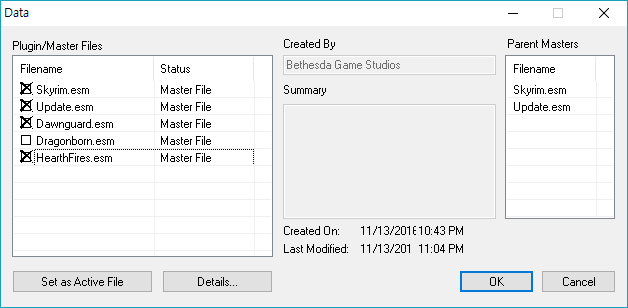 set 'x' mark in square box of plugin what you want to give dependency, and do not set any plugin/master file as active file to make new plugin