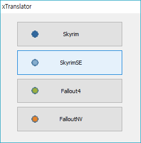 When start xTranslator. Press SkyrimSE.