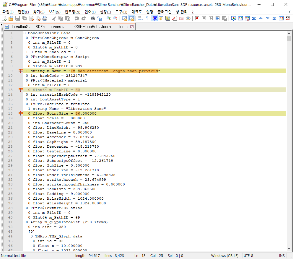 Modified Dumped Asset